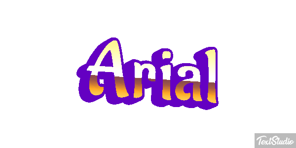 Arial Efekt tekstowy