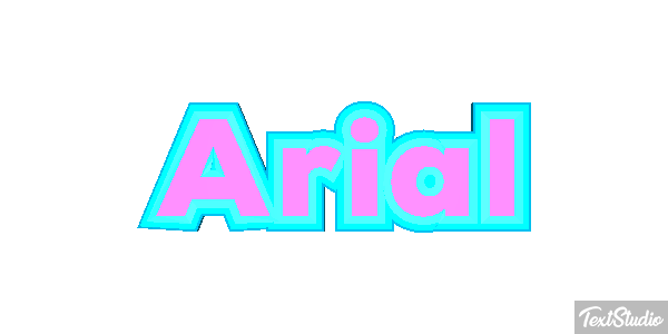Arial Efekt tekstowy