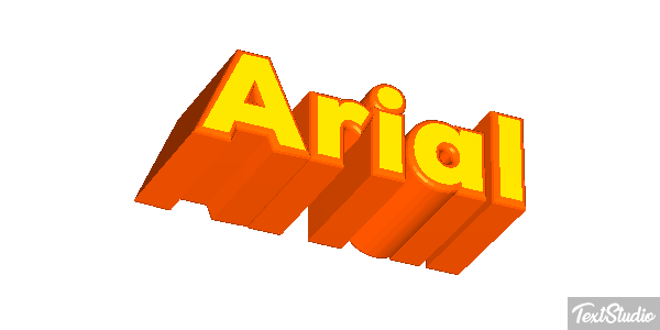Arial Efekt tekstowy