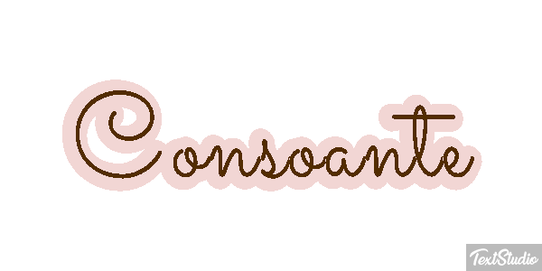Consoante Text effect