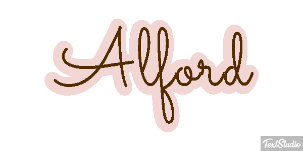 Alford Text effect