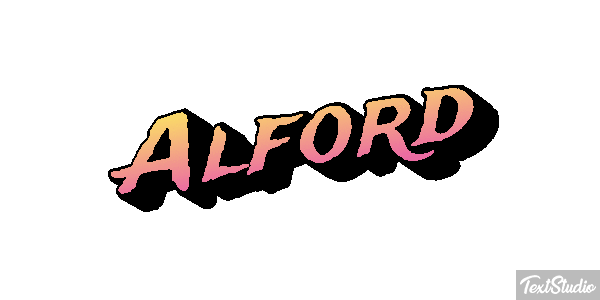 Alford Text effect