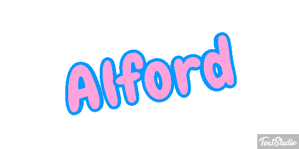Alford Text effect