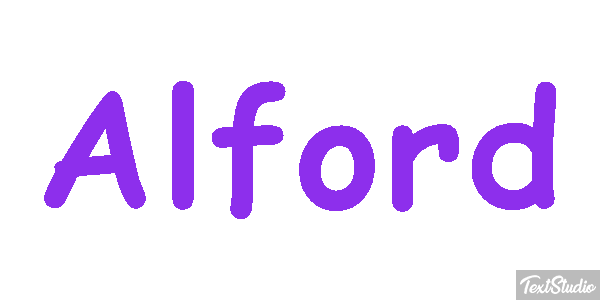 Alford Text effect