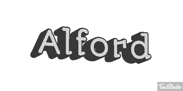 Alford Text effect