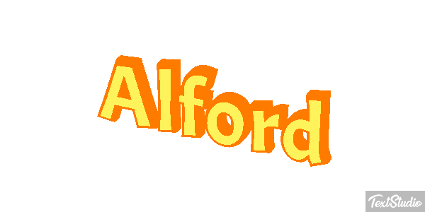 Alford Text effect