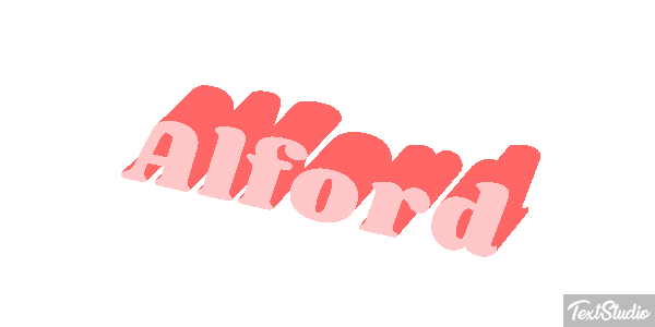 Alford Text effect