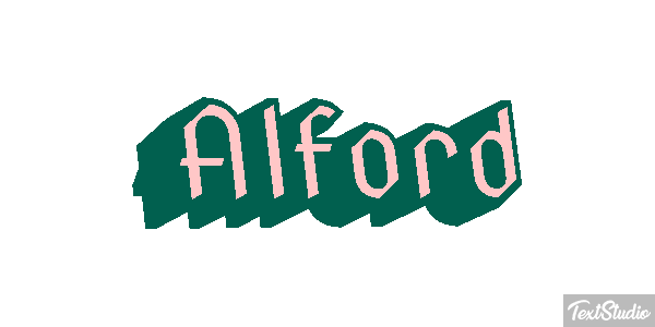 Alford Text effect
