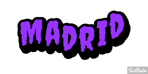Madrid Tekst effect