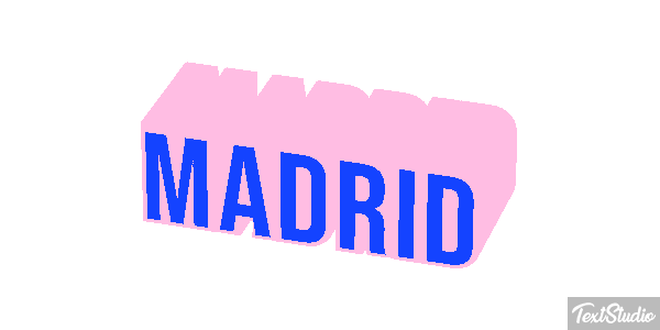 Madrid Tekst effect