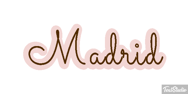 Madrid Tekst effect