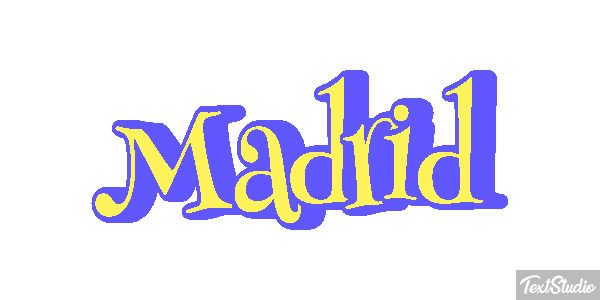 Madrid Tekst effect