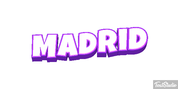 Madrid Tekst effect