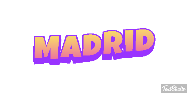 Madrid Tekst effect