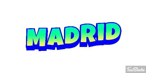 Madrid Tekst effect
