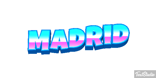 Madrid Tekst effect