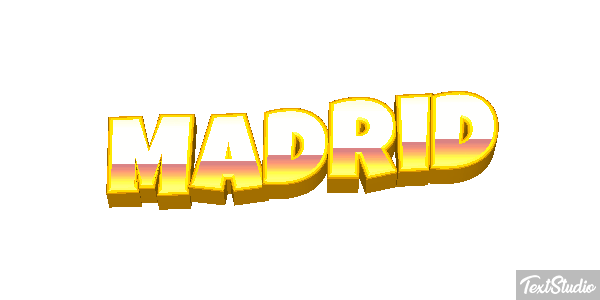 Madrid Tekst effect
