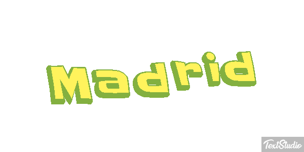 Madrid Tekst effect