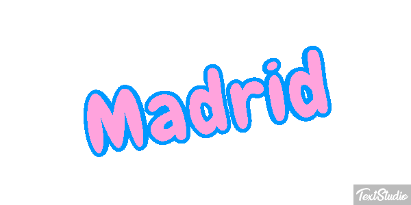 Madrid Tekst effect