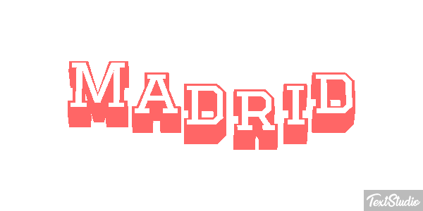 Madrid Tekst effect