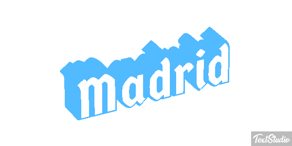 Madrid Tekst effect