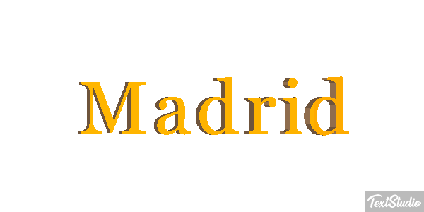 Madrid Tekst effect
