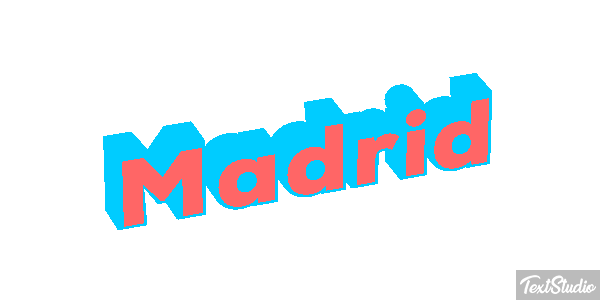 Madrid Tekst effect