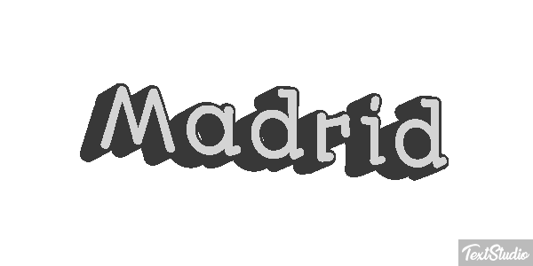 Madrid Tekst effect