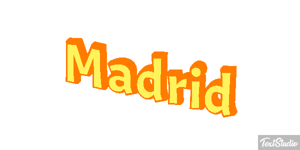 Madrid Tekst effect