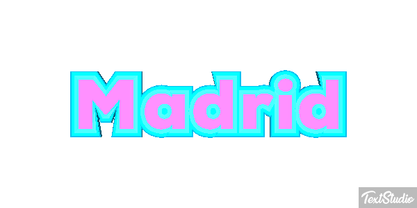 Madrid Tekst effect