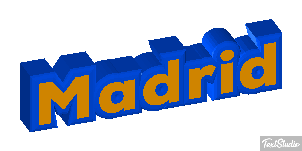 Madrid Tekst effect