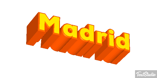 Madrid Tekst effect