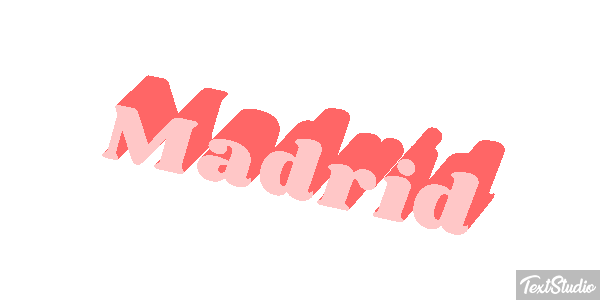 Madrid Tekst effect