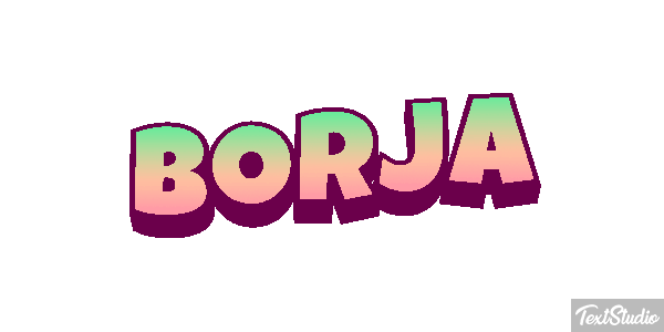 Borja Efecto de texto