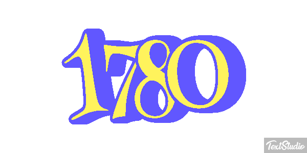 1780 Text effect