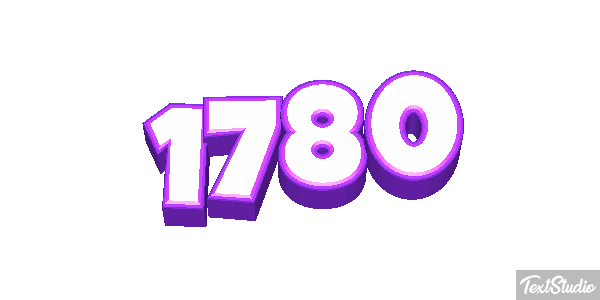 1780 Text effect