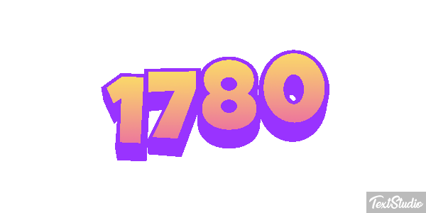 1780 Text effect
