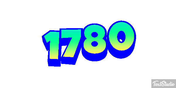 1780 Text effect