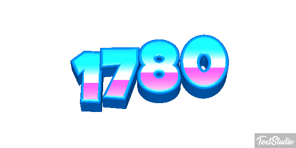 1780 Text effect