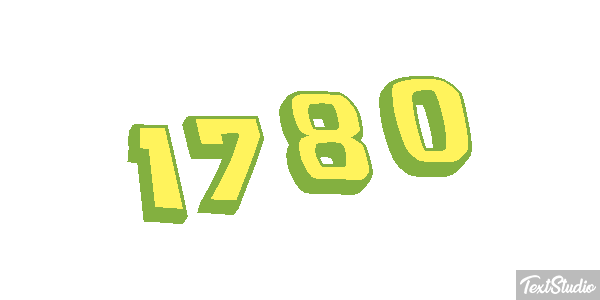 1780 Text effect