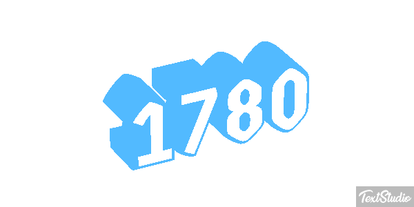 1780 Text effect