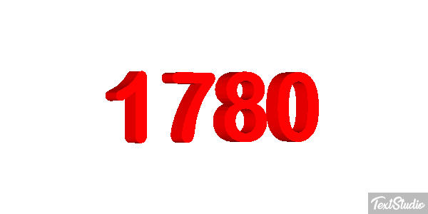 1780 Text effect