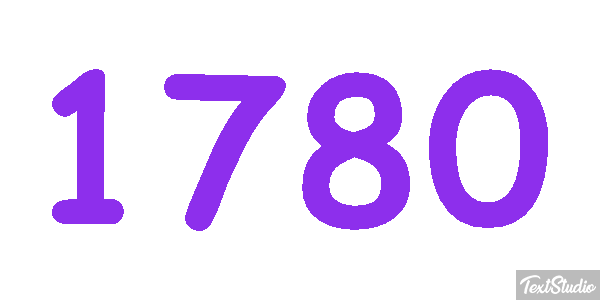 1780 Text effect