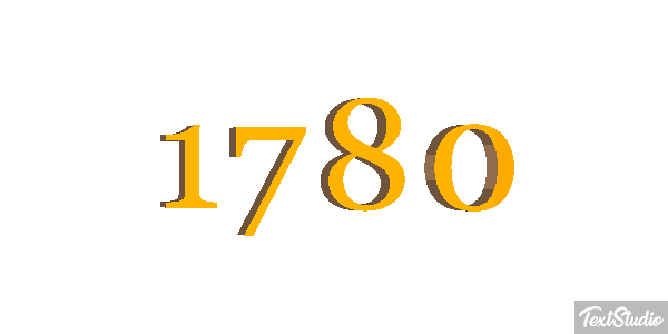 1780 Text effect