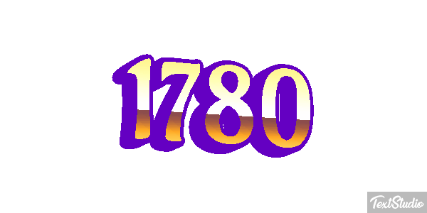1780 Text effect