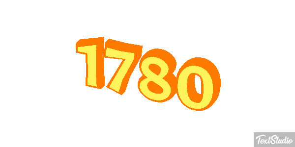 1780 Text effect