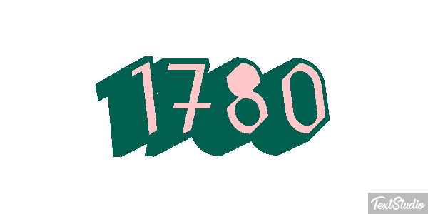 1780 Text effect