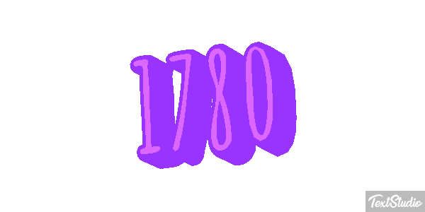 1780 Text effect