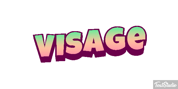 Visage Effet de texte
