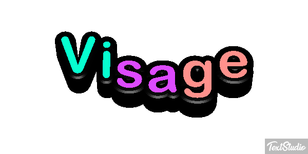 Visage Effet de texte
